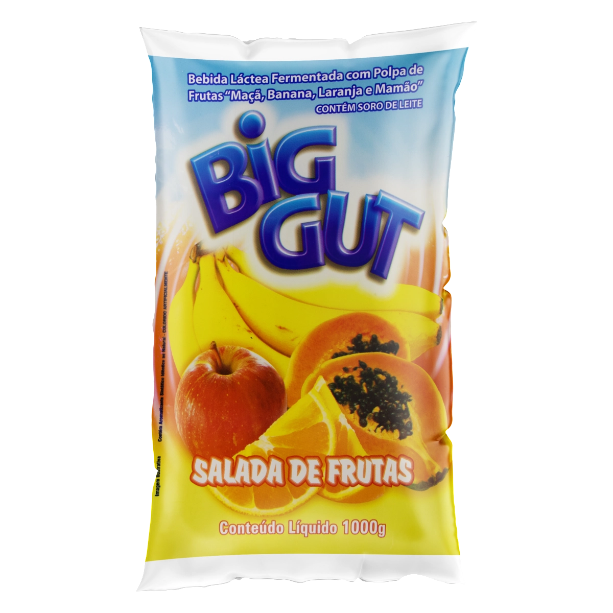 Bebida Láctea Fermentada Salada De Frutas Big Gut Pacote 1l