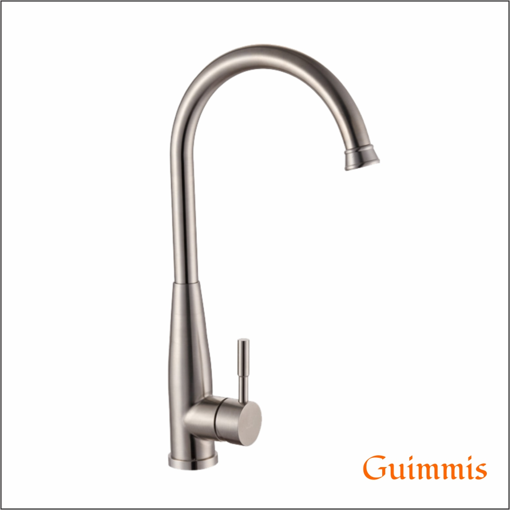 Torneira Dubai Em Aço Inox P/ Cozinha  Gourmet Guimmis 8323