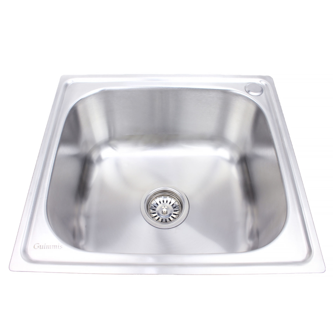 Cuba Inox Escovado Cozinha De Sobrepor - 4642 Guimmis®