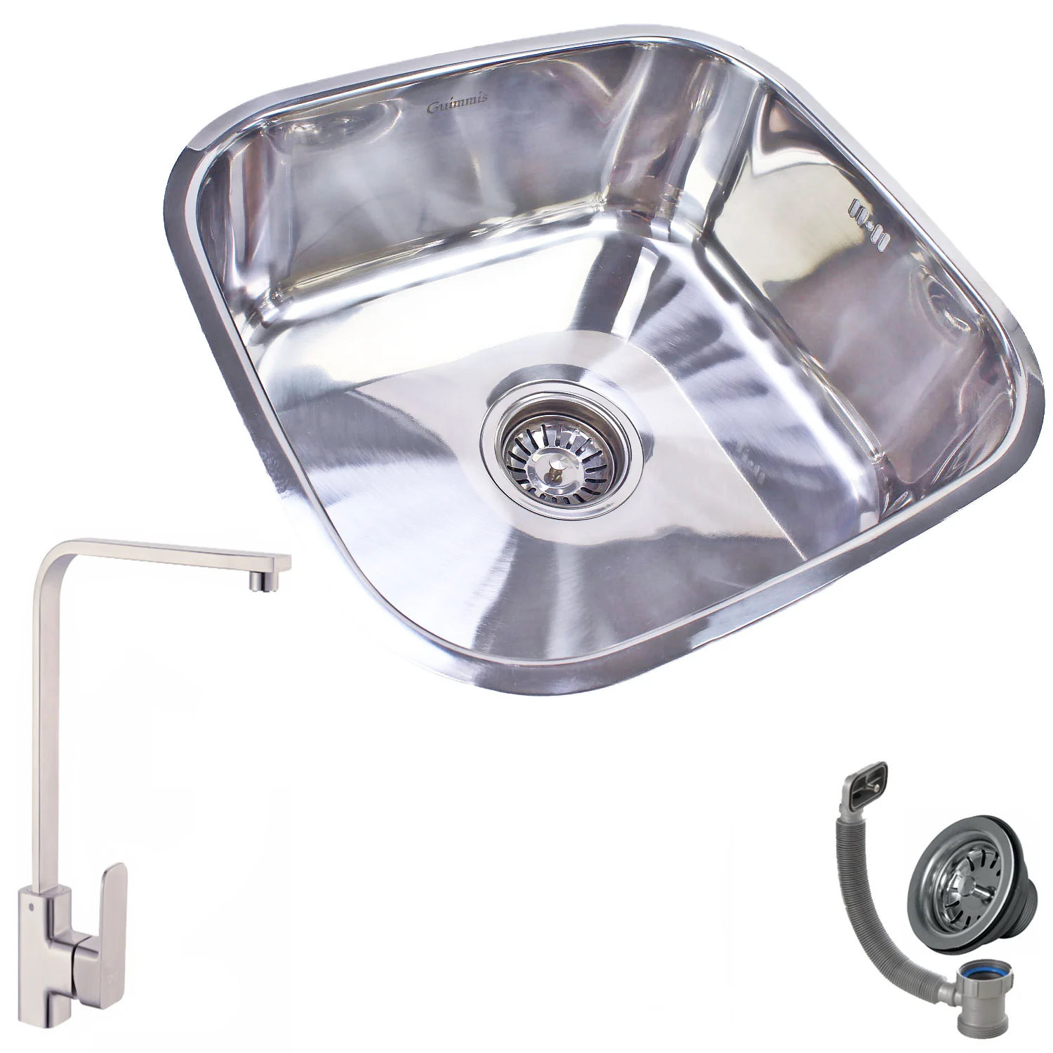 Cuba Simples 9463 Polida+torneira Paris Gourmet Inox Guimmis®