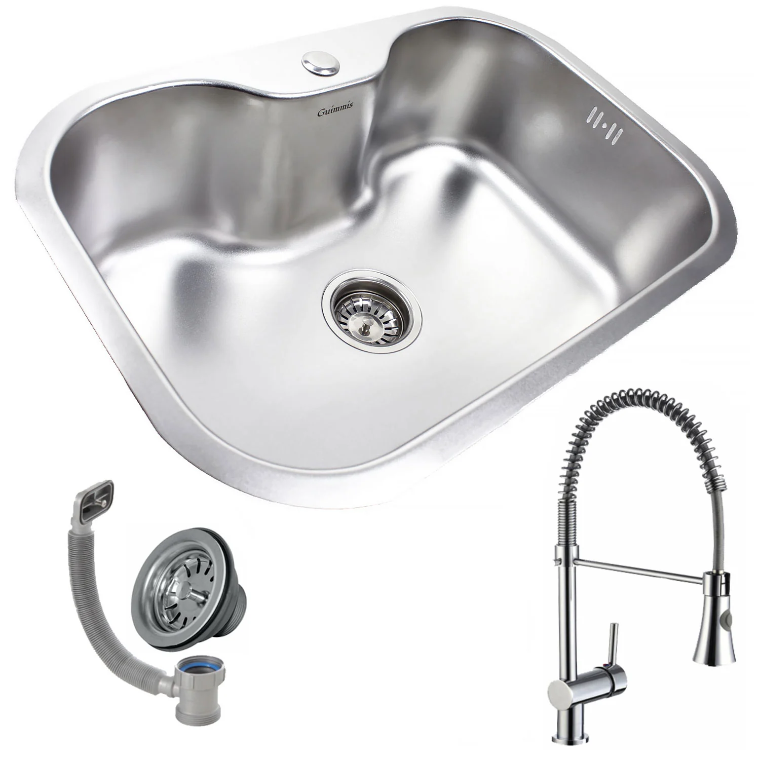Cuba Simples 9122 Platin+torneira Miami Gourmet Inox Guimmis