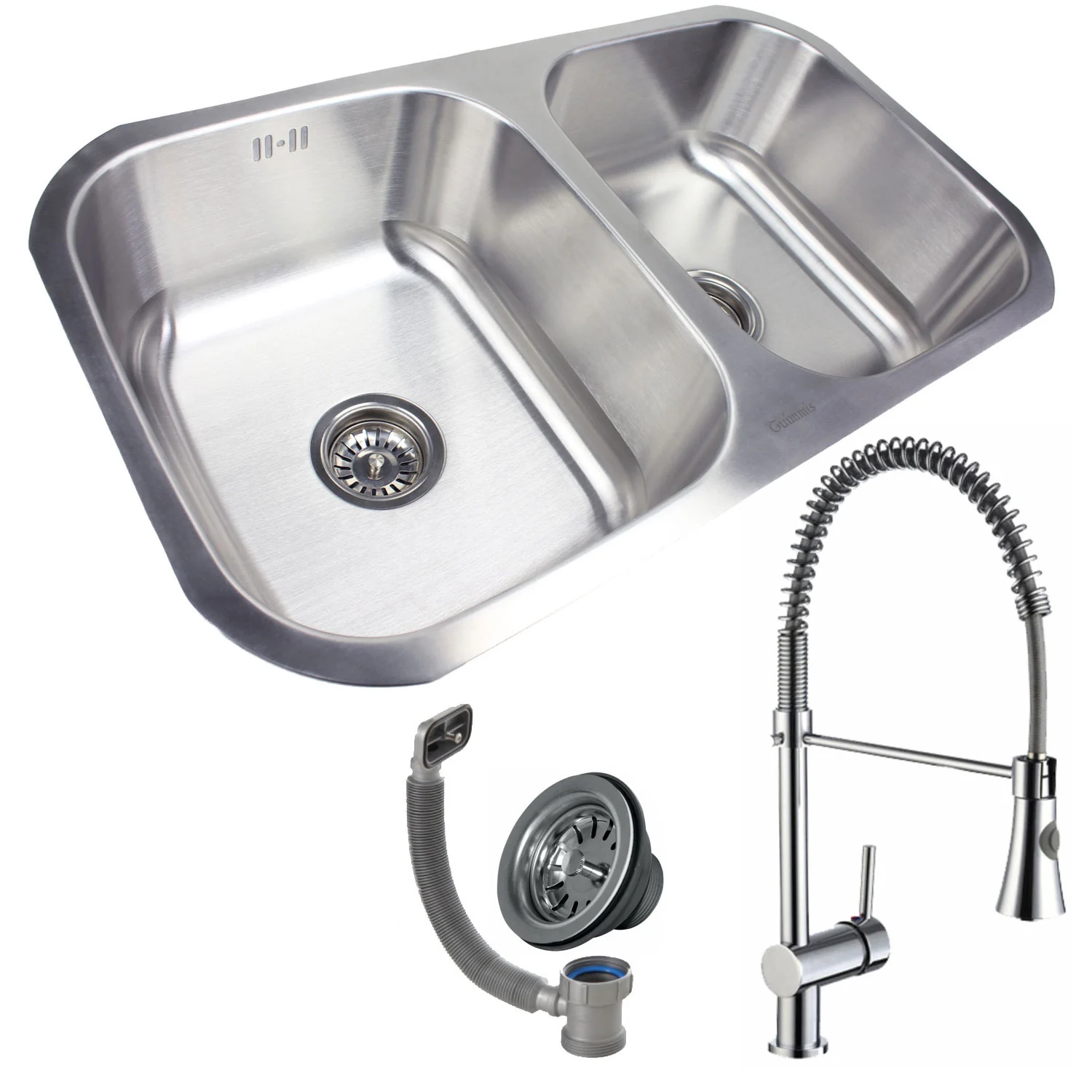Cuba Dupla 9261 Escovada+torneira Miami Gourmet Inox Guimmis