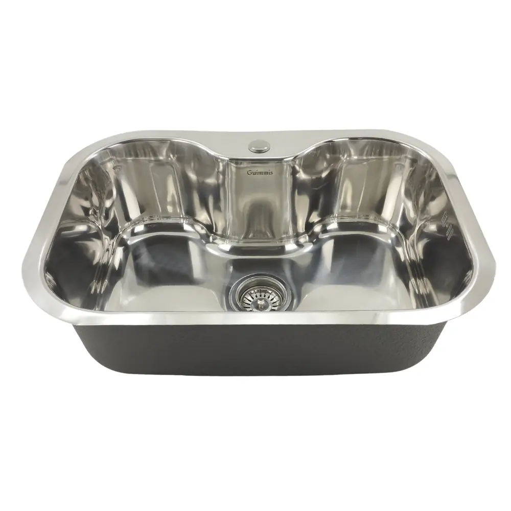 Cuba Inox Pia Cozinha Gourmet Embutir Polido Guimmis 9122
