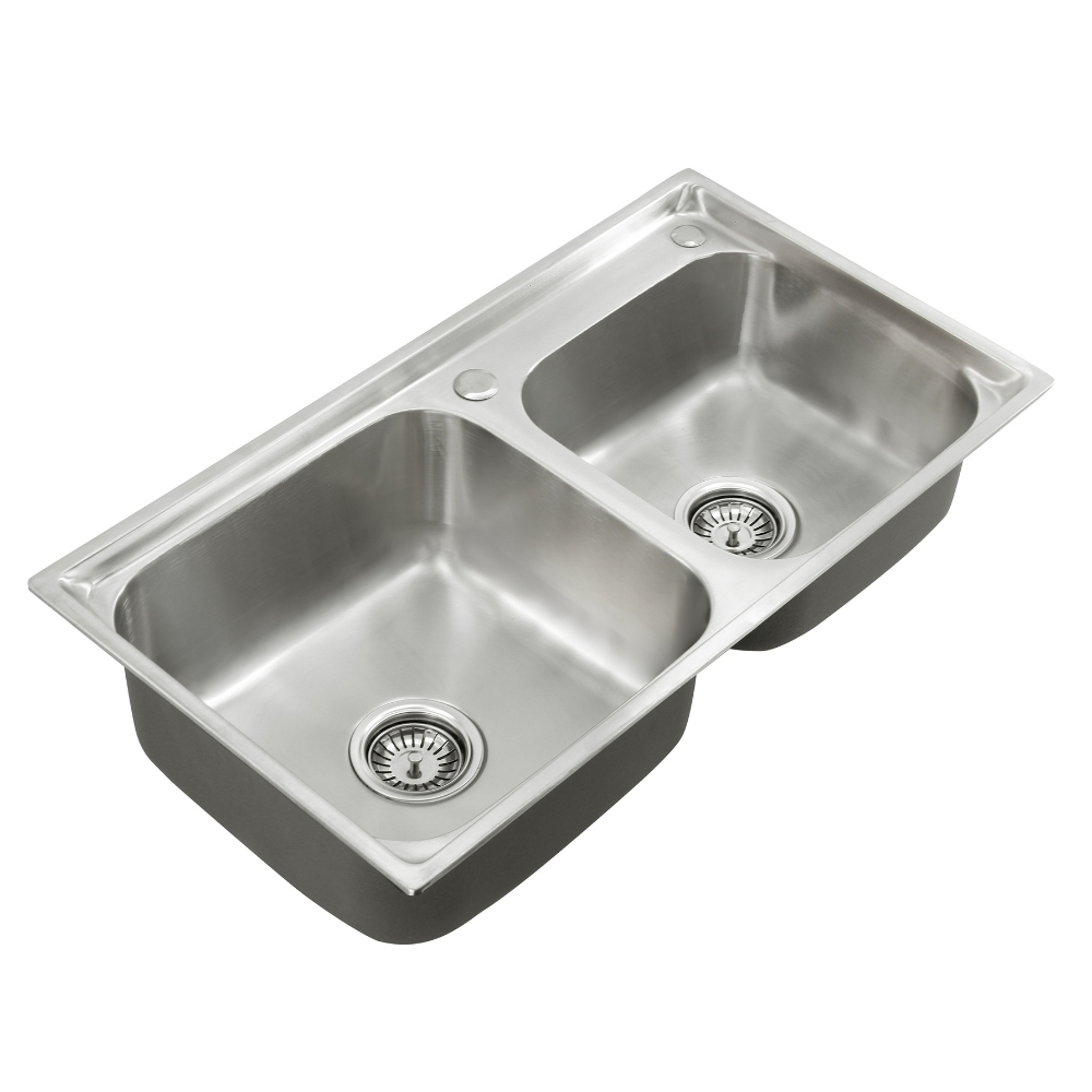 Cuba Dupla 7742 Escov.gourmet + Dispenser Sabão Inox Guimmis®