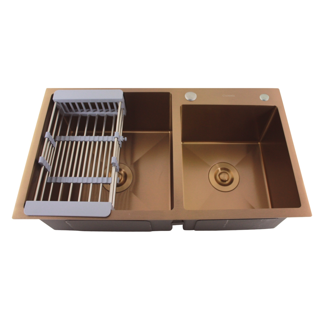 Cuba Cozinha Gourmet Em Aço 304 Nano Rose Gold Guimmis 7843t