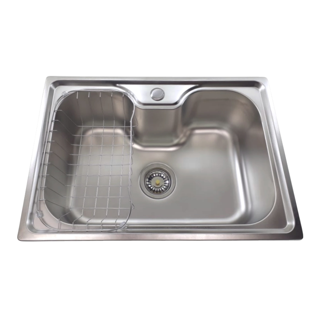 Cuba Inox Acetinado Cozinha Com Acessórios - 60cm X 42cm