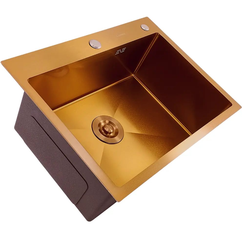 Cuba Para Cozinha Jordana Aço Inox Cobre C/ Acessórios 60x45