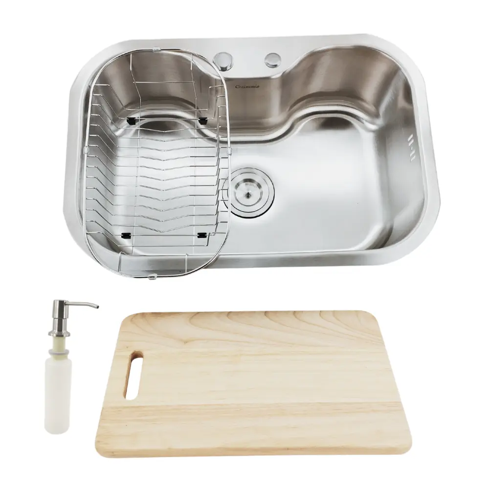 Cuba Para Cozinha Gourmet Isis Aço Inox Escovado  63x43cm