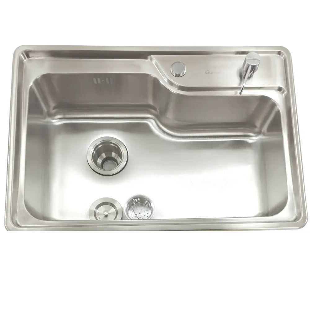 Cuba Para Cozinha Gourmet Bela Aço Inox Escovado 66x45cm