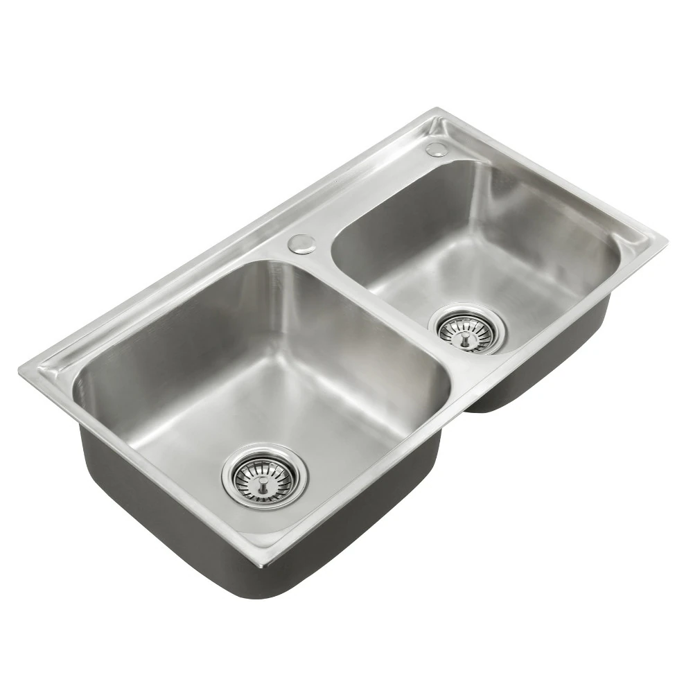 Cuba Dupla Gourmet Em Aço Inox Pia Cozinha Guimmis.casa