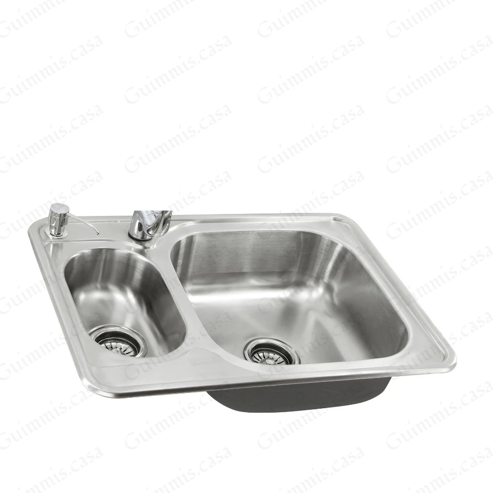 Cuba Dupla Em Inox Escovado Cozinha Gourmet Guimmis.casa