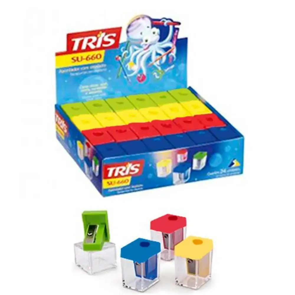 Apontador Tris C/dep Retang.su 660