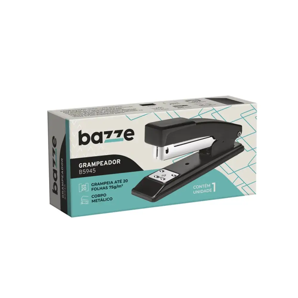 Grampeador Metal Bazze Preto 26/6 Summit