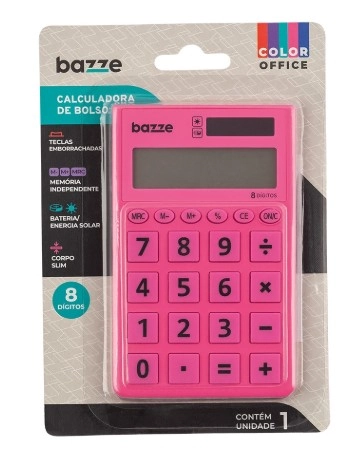 Calculadora Bolso Bazze Ros Cart 1un