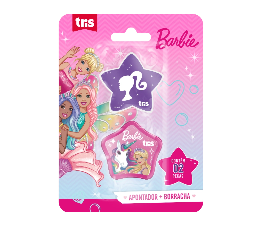 Kit Escolar Tris Barbie 2 Peças