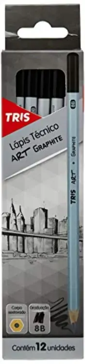 Lapis Preto Tris Art 8b