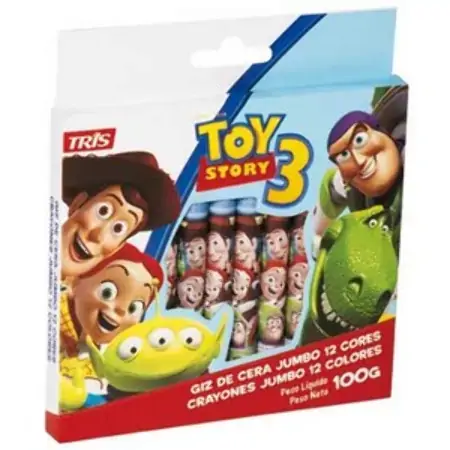 Tris Toy Story Longo 12 Cores Redondo