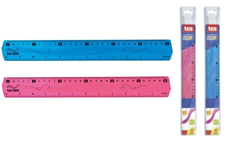 Regua Floppy Flexivel 30cm Tris