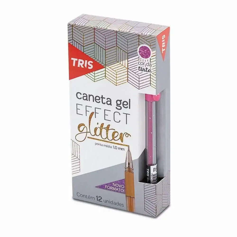Caneta Effect 1.0 Gel Glitter Tris Ref. 651217