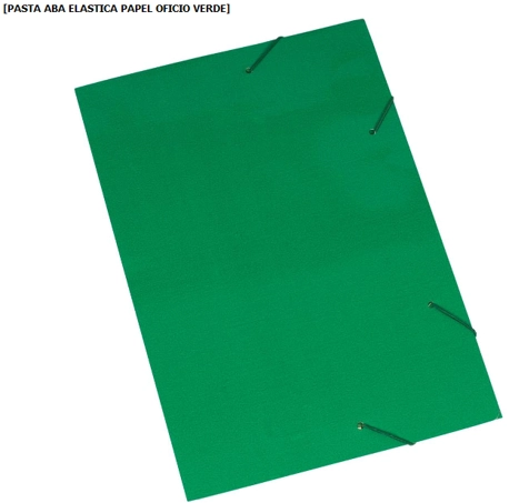 Pasta Papel Elast Verde Polycart 1x20un