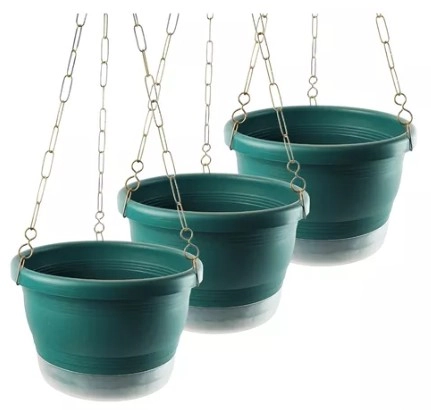 Vaso M.verde Cuia C/corrente 23cm Marrom