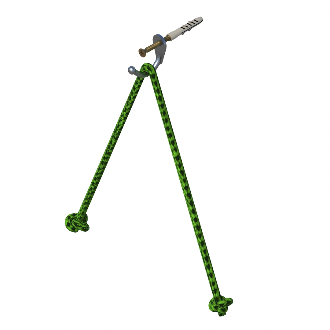 Mão Francesa Kit Corda 28cm Verde MontFácil