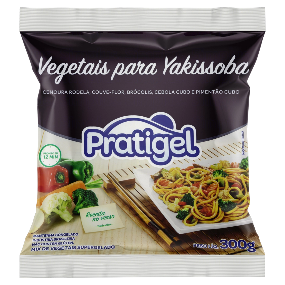 Vegetais Para Yakissoba Pratigel Pacote 300g