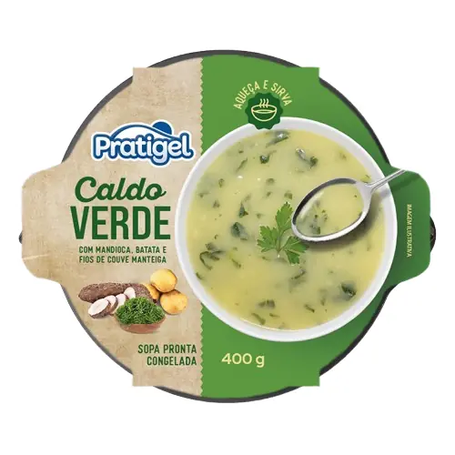 Caldo Verde Congelado Pratigel Pote 400g