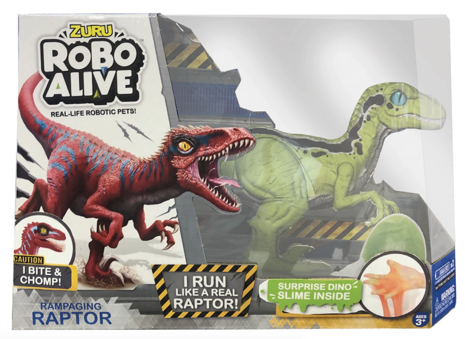Figura Eletrônica - Robô Alive - Rampaging Raptor - Verde - Candide