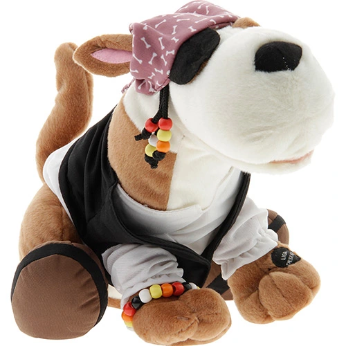 Pelúcia Cão Spock Com Reconhecimento De Voz Pirata Candide
