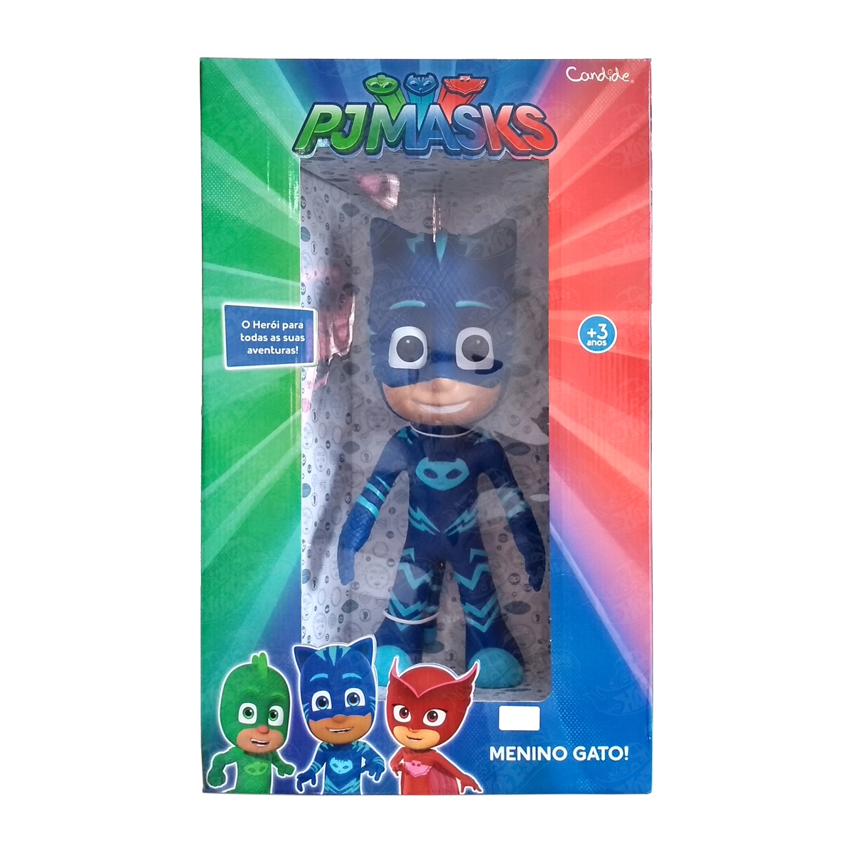 Pj Masks - Boneco Menino Gato 40cm de Vinil - Candide