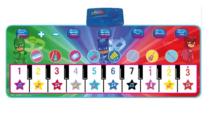 Tapete De Atividades - Piano - Pj Masks - Candide