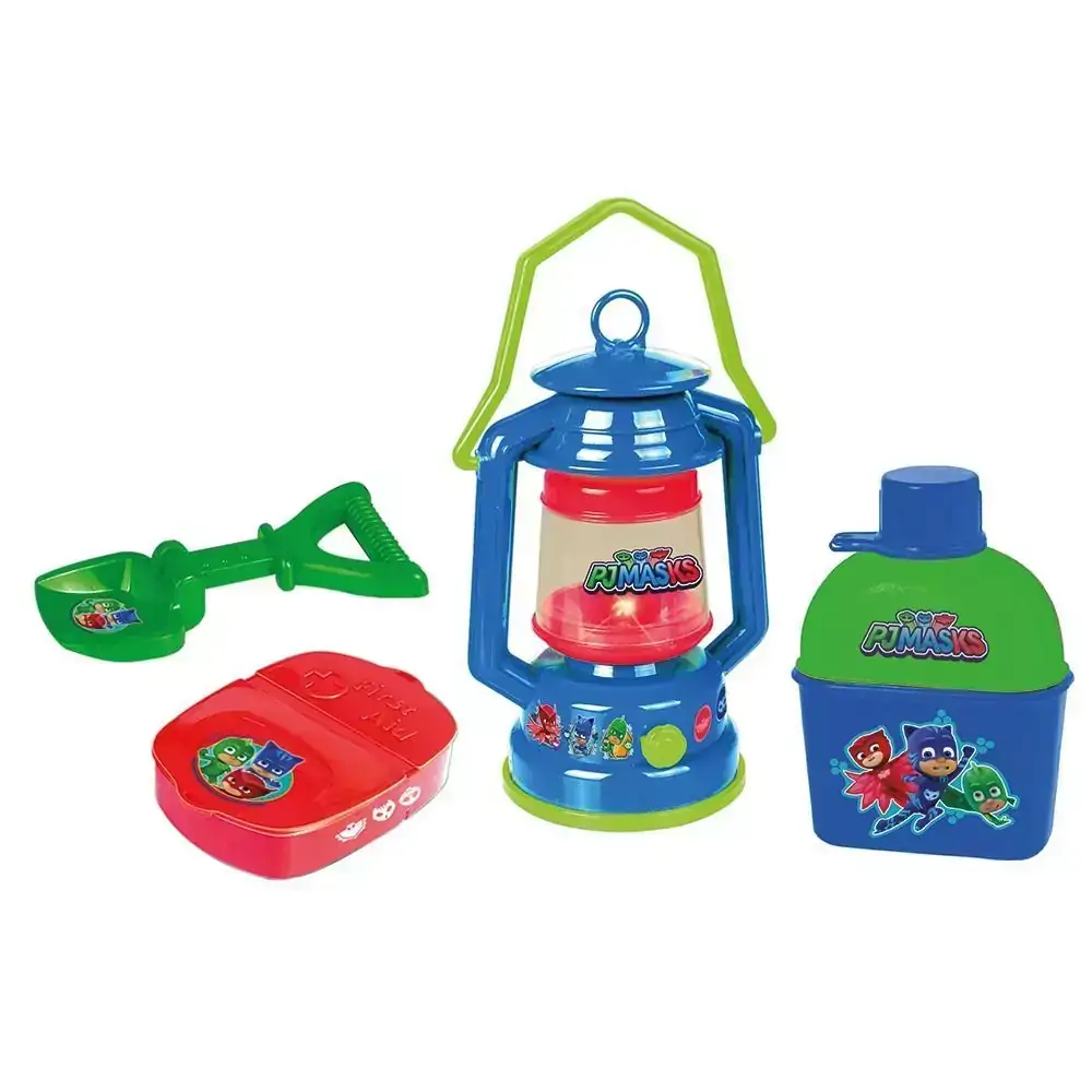 PJ MASKS CAMPING KIT COM LAMPIAO E CANTIL
