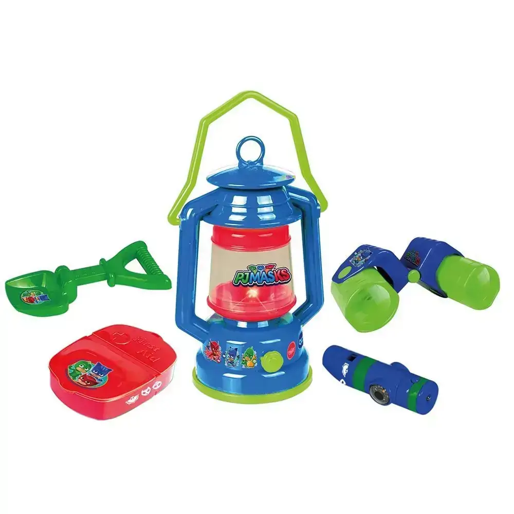 PJ MASKS CAMPING KIT COM LAMPIAO E BINOCULO