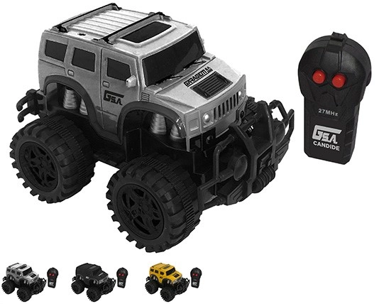 Veiculo de Controle Remoto - Furious - RC3-Pilhas - Garagem SA - Amarelo - Candide