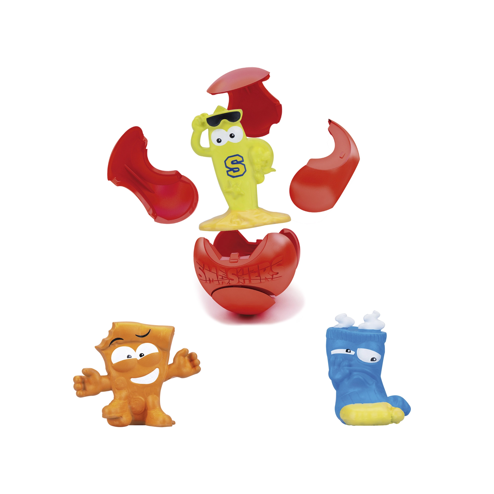 Figura Surpresa - Smashers - Pack 3 Esferas - Candide