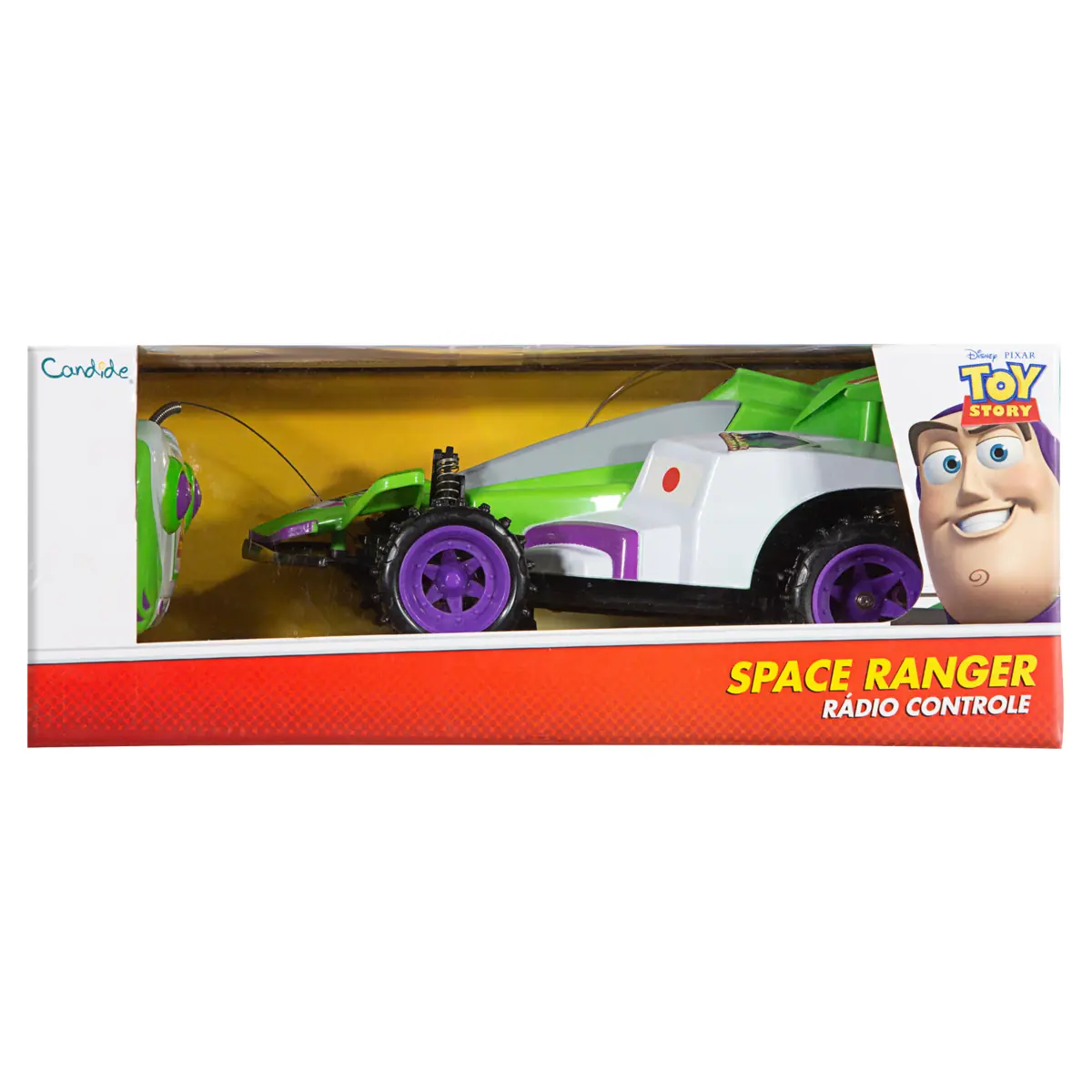 Carrinho Com Controle Remoto Toy Story Space Ranger Candide