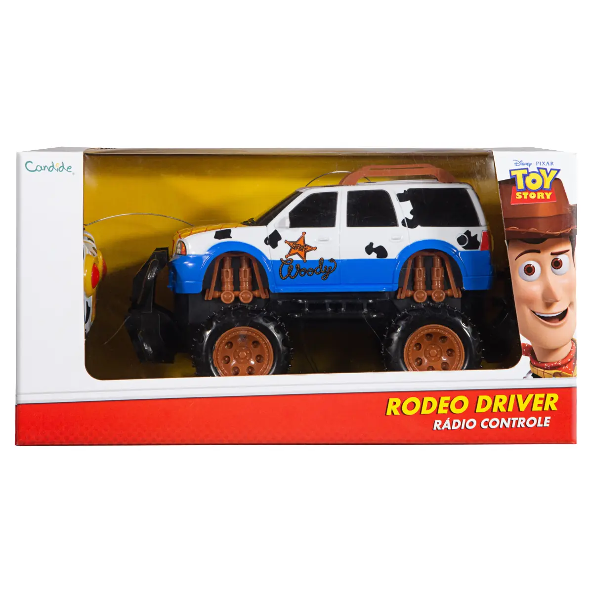 Carrinho Com Controle Remoto Toy Story Rodeo Driver Candide