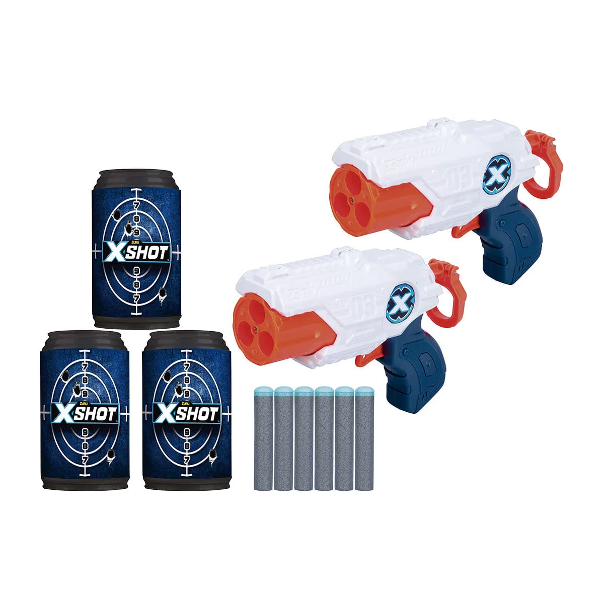 Conjunto De Lançadores De Dardos Com Alvos X Shot Micro X3 Double Candide