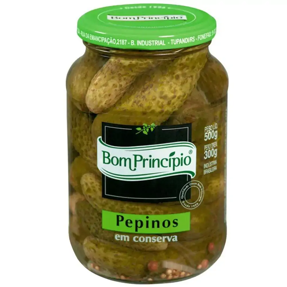 Pepino Conserva Bom Principio 300g
