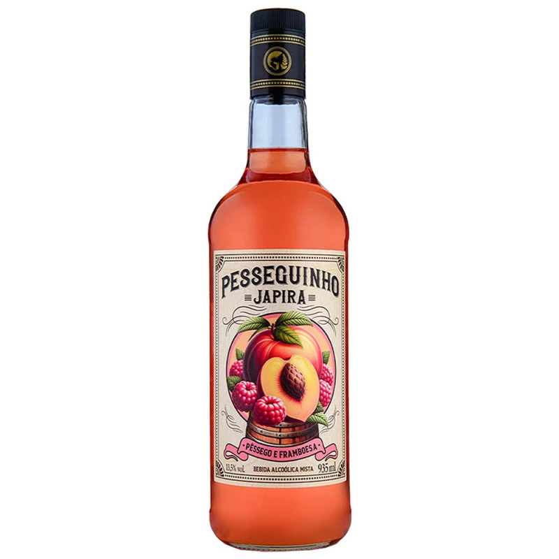 Cachaca Japira 935ml Pesseguinho