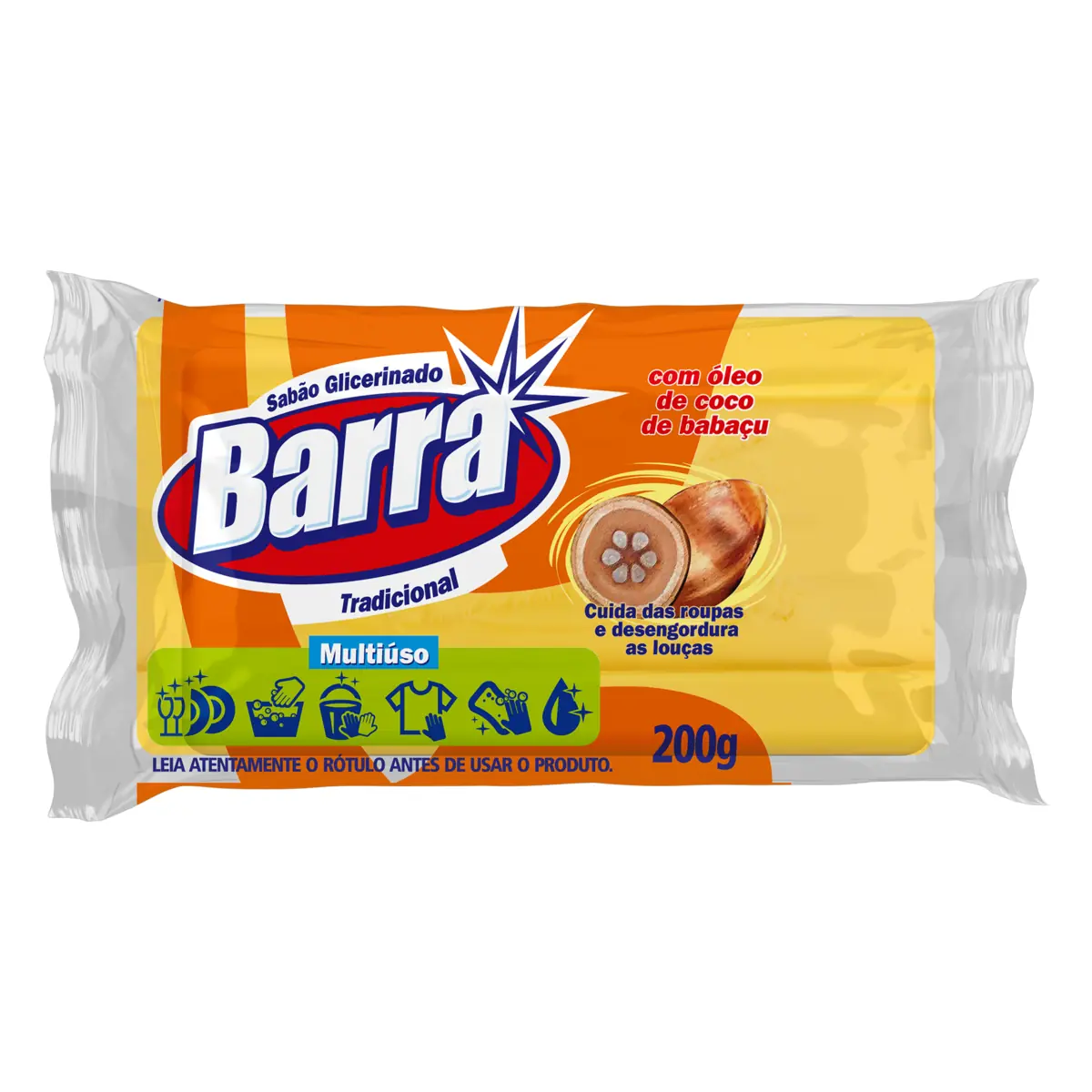 Sabao Pedra Barra Glicerinado 180g Tradicional
