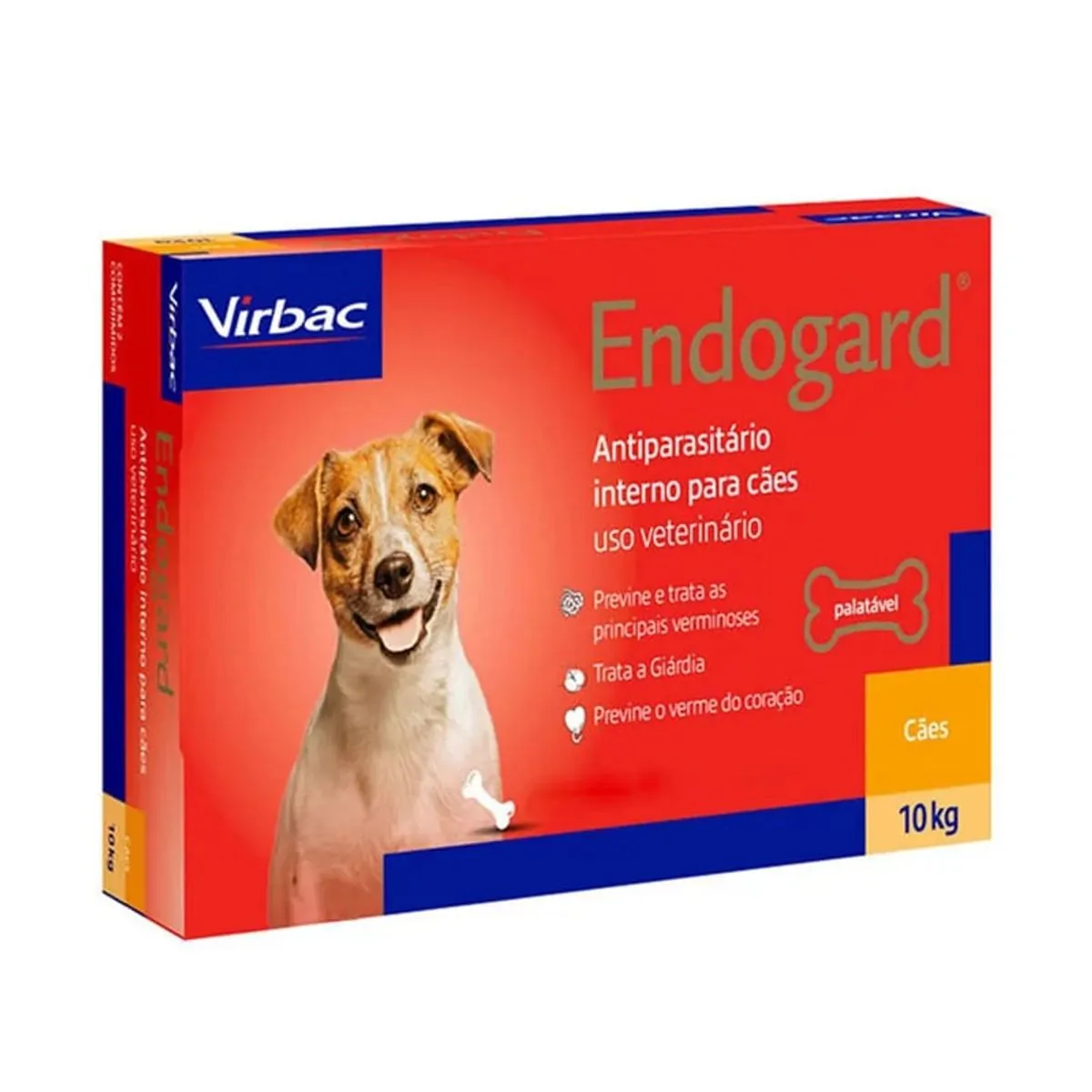 Vermífugo Endogard Cães até 10kg Virbac 2 comprimidos