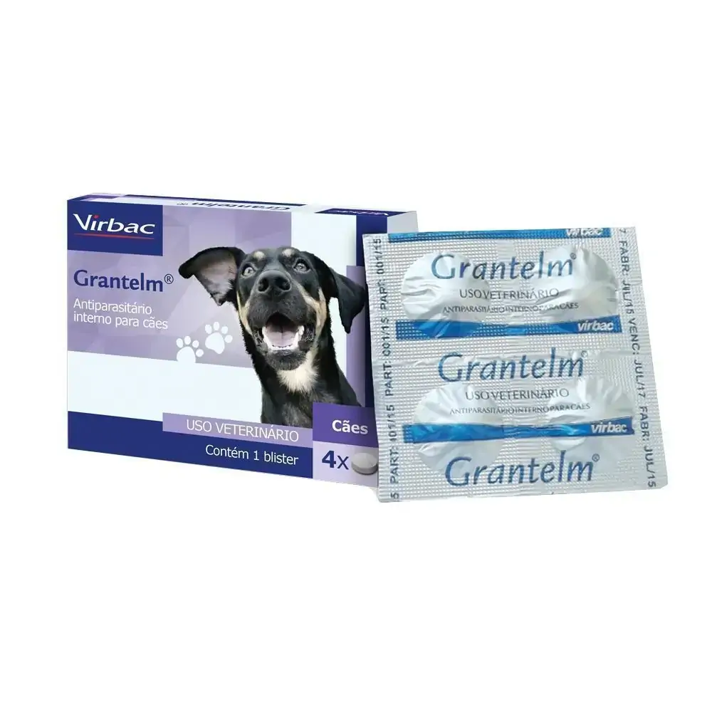 Antiparasitário Grantelm Virbac 4 comprimidos