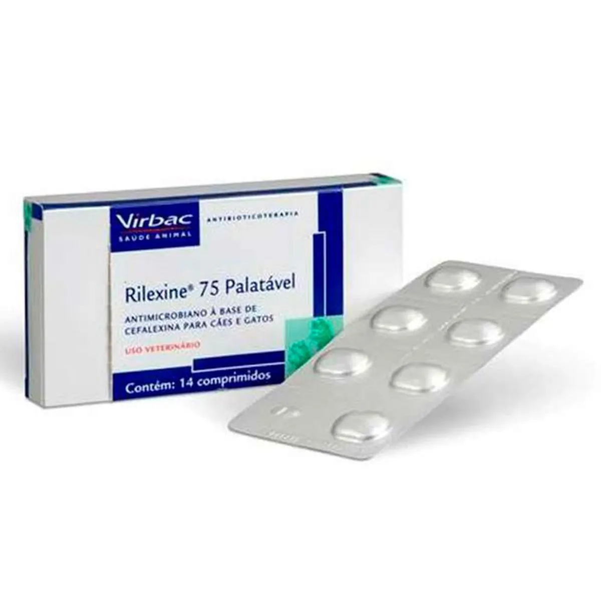 Rilexine com 14 comprimidos Virbac 75mg