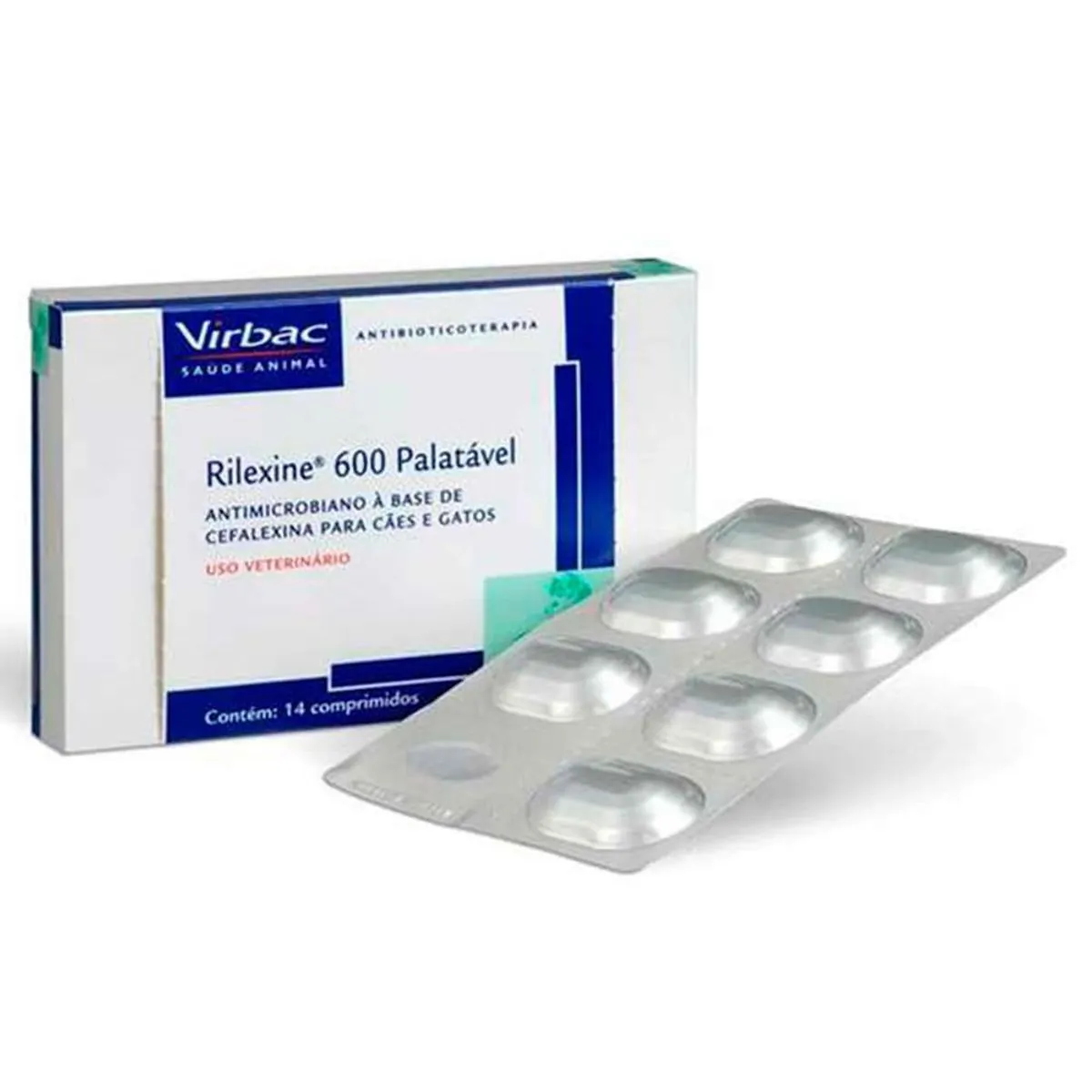 Rilexine com 14 comprimidos Virbac 600mg