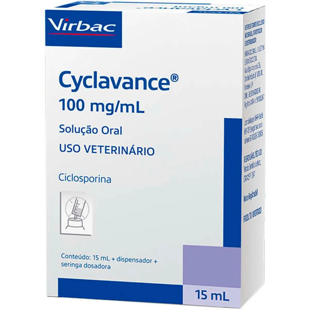 Cyclavance 100mg para Cães Virbac 15 ml