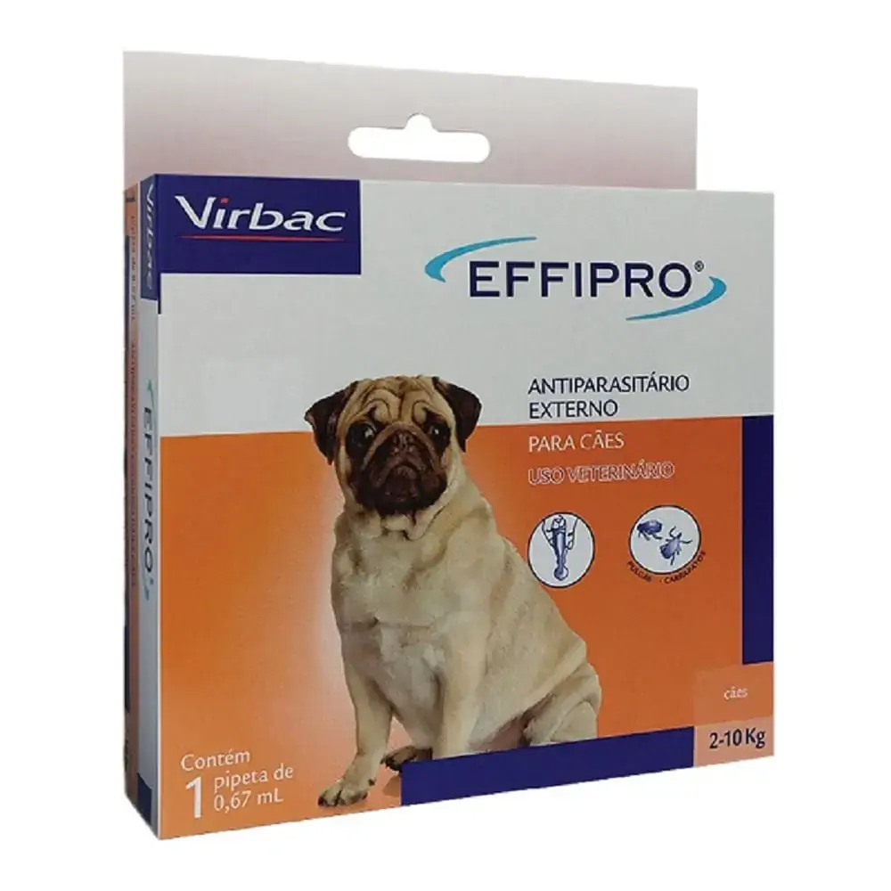 Antipulgas e Carrapatos Effipro Cães 0,67ml até 10kg Virbac