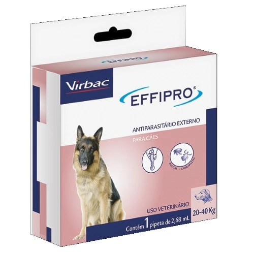 Effipro Virbac Para Cães De 20kg A 40kg