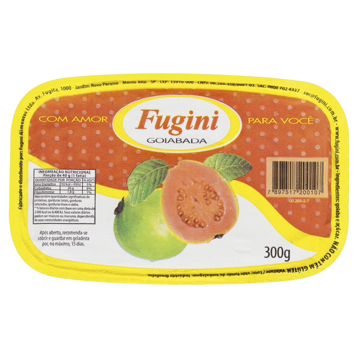 Goiabada Fugini Pote Redondo